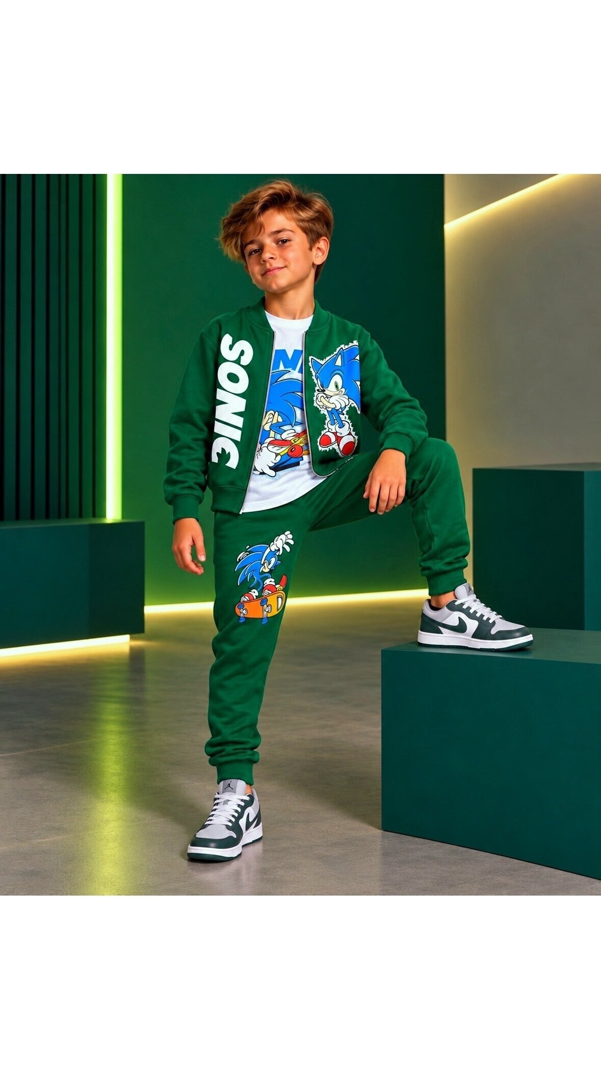 3-jų dalių ,,Sonic” komplektukas (žalias) 1