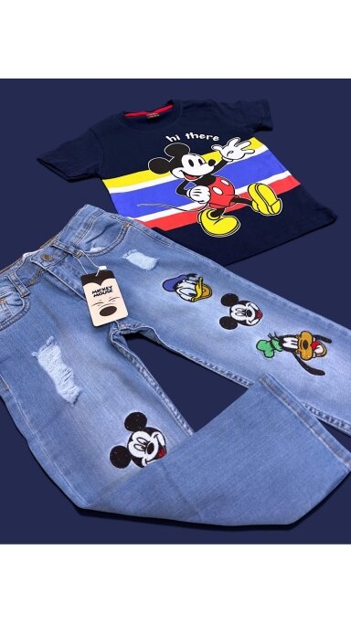 ,,Mickey” džinsų komplektukas ,,Mickey” džinsų komplektukas
