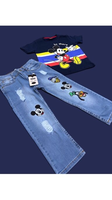 ,,Mickey” džinsų komplektukas ,,Mickey” džinsų komplektukas