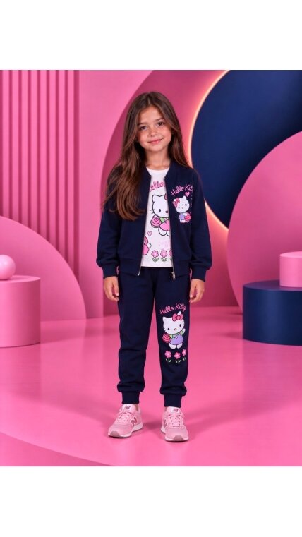 3-jų dalių ,,Hello Kitty” komplektukas (tamsiai mėlynas) 3 3-jų dalių ,,Hello Kitty” komplektukas (tamsiai mėlynas) 3