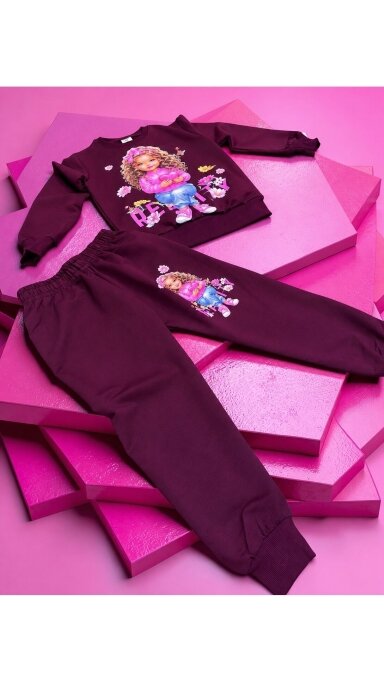 Bordo spalvytės ,,Girls” komplektukas Bordo spalvytės ,,Girls” komplektukas