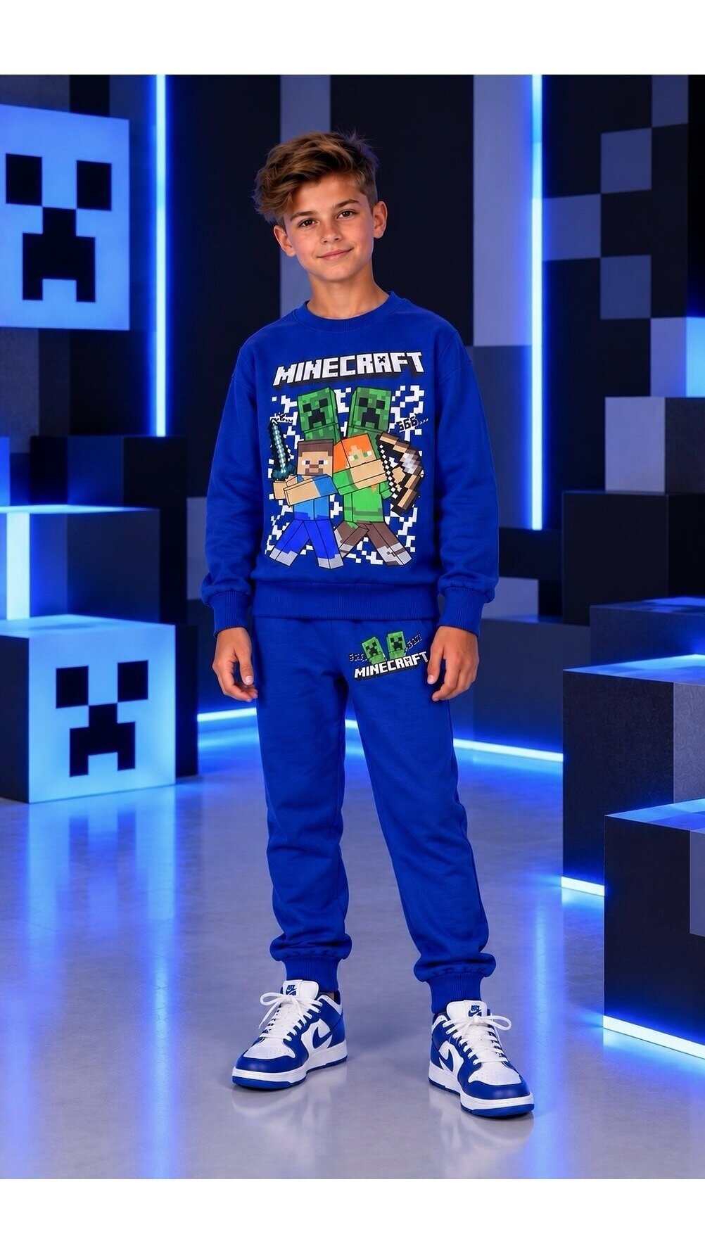 Mėlynas ,,Minecraft”  komplektukas