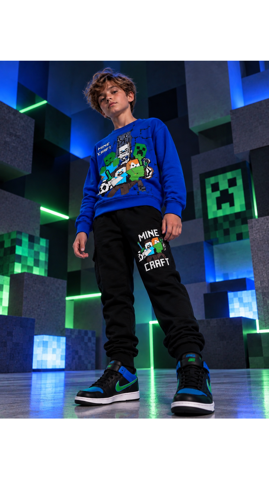 Mėlynas ,,Minecraft” komplektukas 1 Mėlynas ,,Minecraft” komplektukas 1