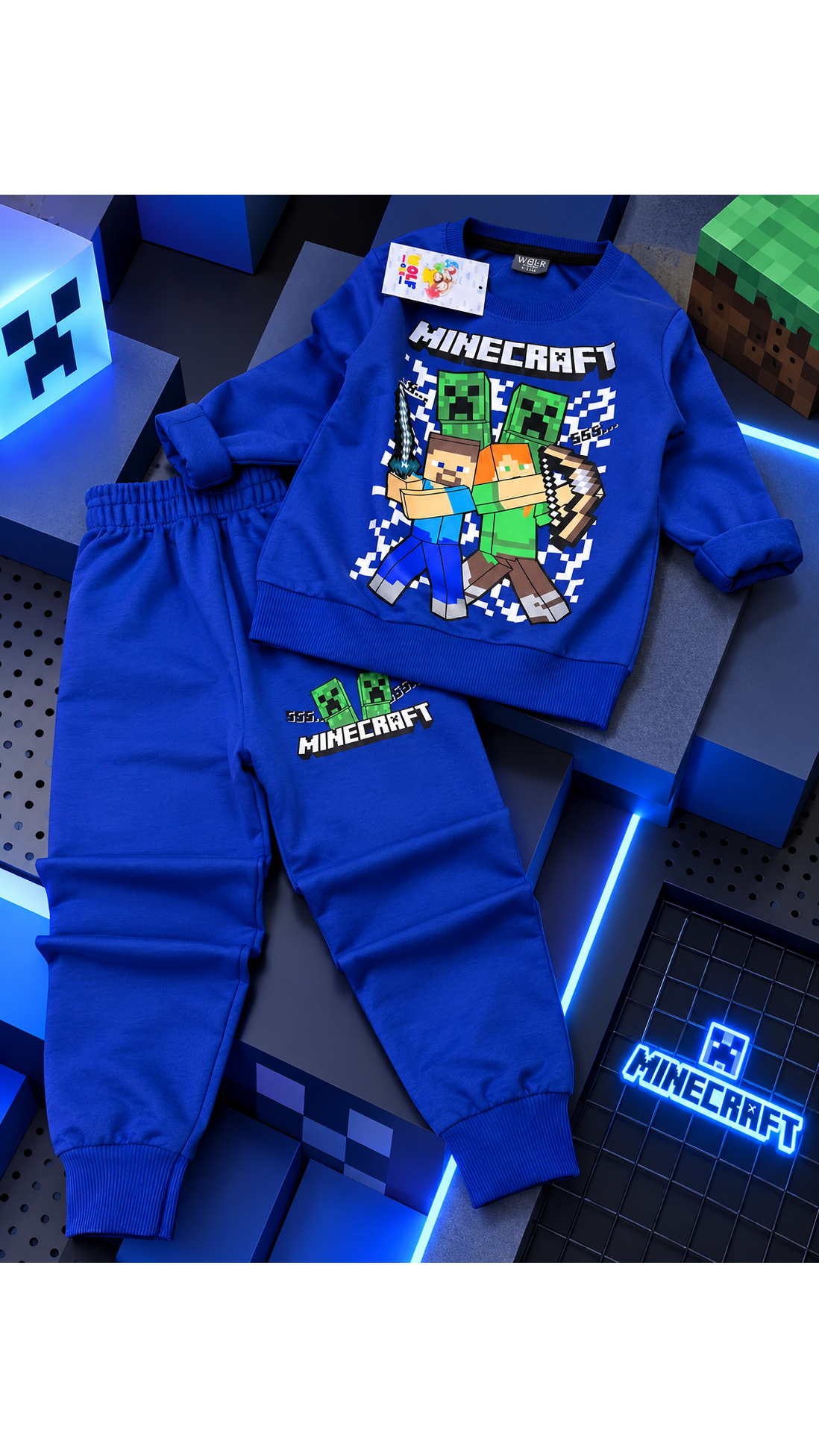 Mėlynas ,,Minecraft” komplektukas 4 Mėlynas ,,Minecraft” komplektukas 4