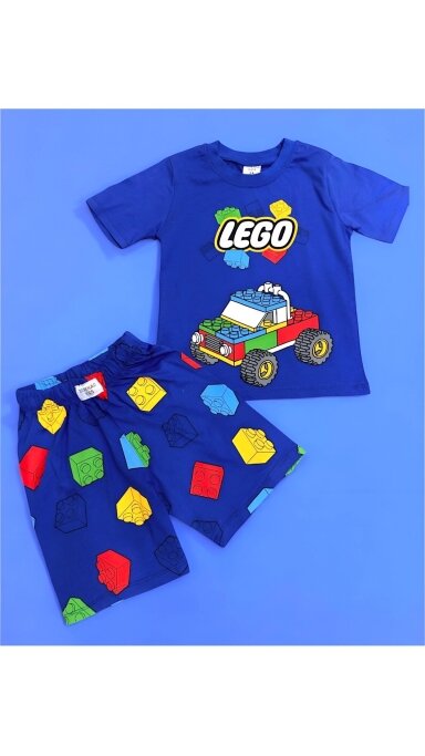 Mėlynas ,,Lego” šortų komplektukas Mėlynas ,,Lego” šortų komplektukas