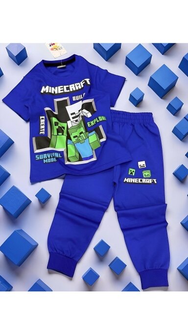 Mėlynas ,,Minecraft” komplektukas Mėlynas ,,Minecraft” komplektukas