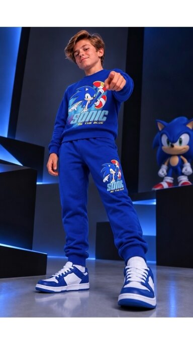 Mėlynas ,,Sonic” komplektukas
