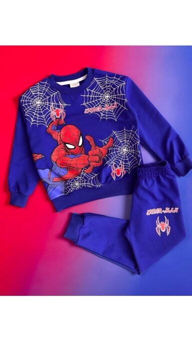 Mėlynas ,,Spider Man” komplektukas Mėlynas ,,Spider Man” komplektukas