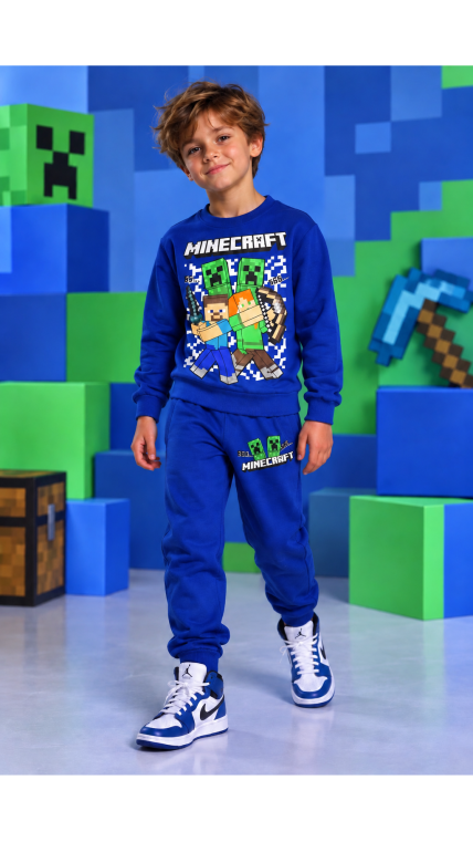 Mėlynas ,,Minecraft”  komplektukas 3