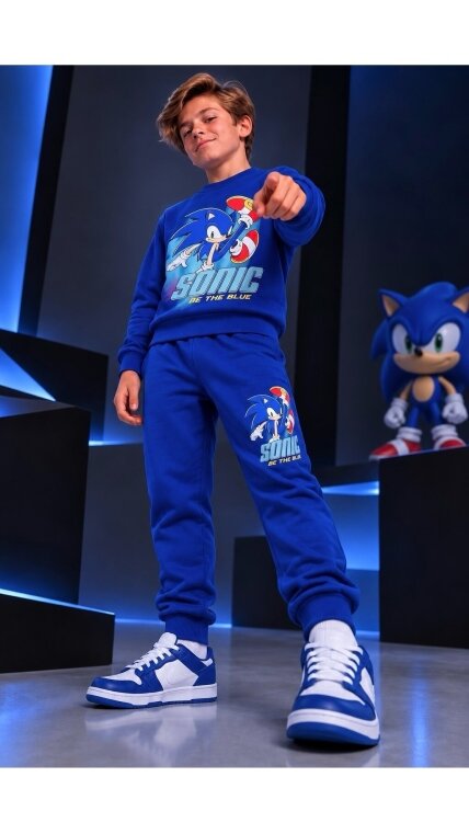 Mėlynas ,,Sonic” komplektukas 1