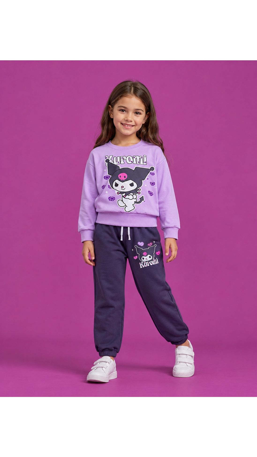 Purpurinis ,,Kuromi” komplektukas m 1 Purpurinis ,,Kuromi” komplektukas m 1