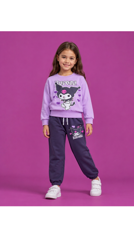 Purpurinis ,,Kuromi” komplektukas m 1 Purpurinis ,,Kuromi” komplektukas m 1