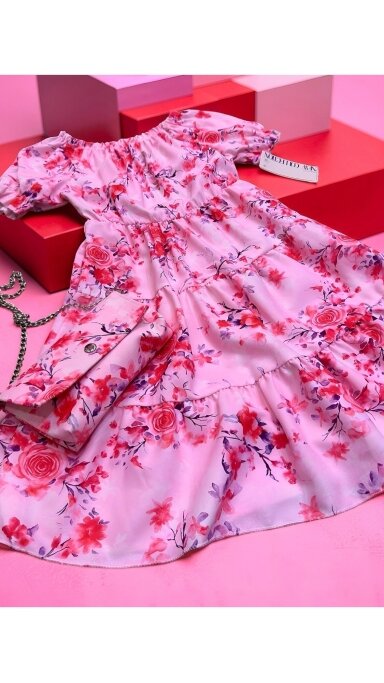 ,,Roses” suknelė su rankinuku ,,Roses” suknelė su rankinuku