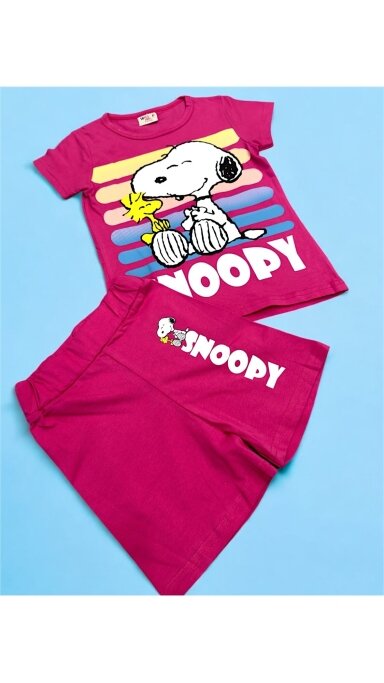 Sodriai rožinis ,,Snoopy” šortukų komplektukas Sodriai rožinis ,,Snoopy” šortukų komplektukas