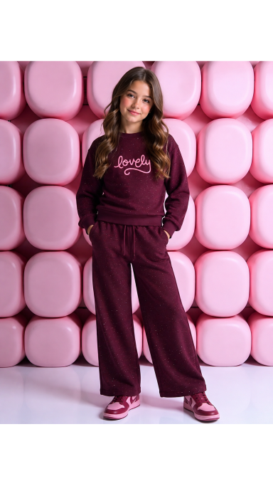 Žėrintis ,,Lovely” komplektukas (bordo) Žėrintis ,,Lovely” komplektukas (bordo)