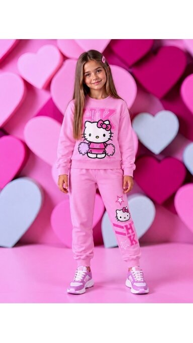 Šviesiai rožinis ,,Hello Kitty ” komplektukas Šviesiai rožinis ,,Hello Kitty ” komplektukas