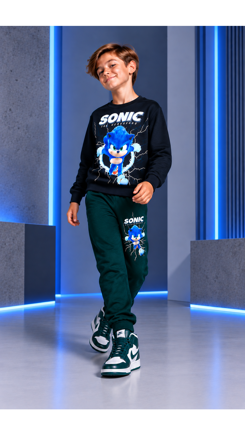 Tamsiai žalias ,,Sonic” komplektukas 3
