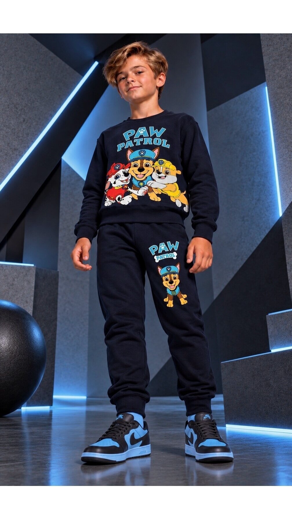 Tamsiai pilkas ,,Paw Patrol” komplektukas Tamsiai pilkas ,,Paw Patrol” komplektukas