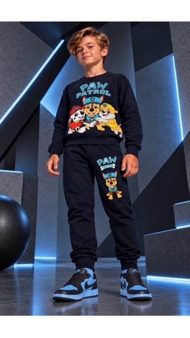 Tamsiai pilkas ,,Paw Patrol” komplektukas Tamsiai pilkas ,,Paw Patrol” komplektukas