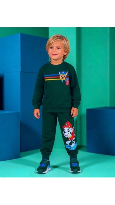 Tamsiai žalias ,,Paw Patrulis ” komplektukas Tamsiai žalias ,,Paw Patrulis ” komplektukas