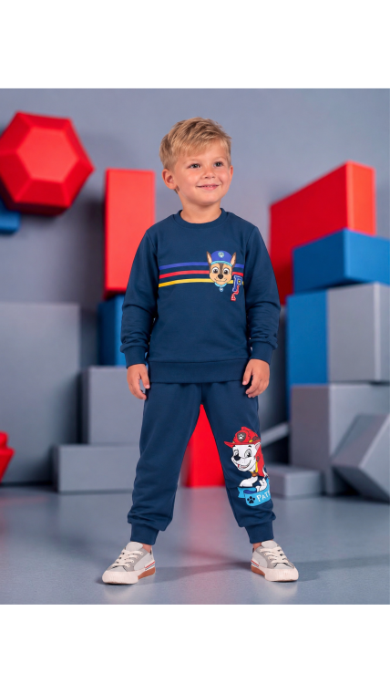 Tamsiai mėlynas ,,Paw Patruliai” komplektukas Tamsiai mėlynas ,,Paw Patruliai” komplektukas