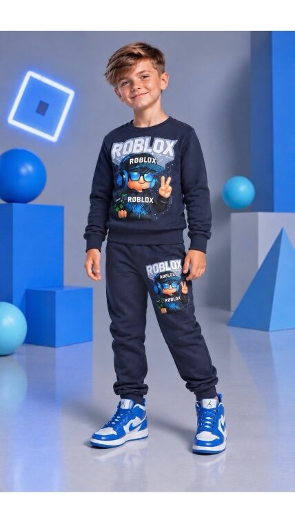 Tamsiai pilkas ,,Roblox” komplektukas 1 Tamsiai pilkas ,,Roblox” komplektukas 1
