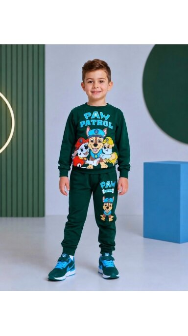 Žalias ,,Paw Patrol” komplektukas Žalias ,,Paw Patrol” komplektukas