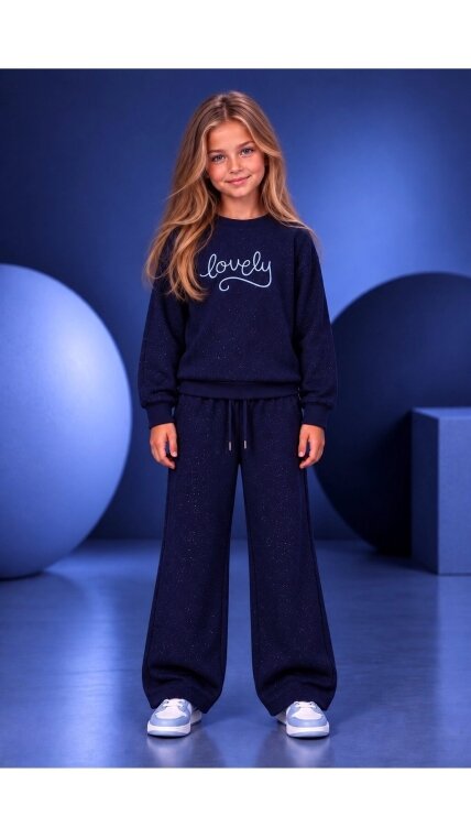 Žėrintis ,,Lovely” komplektukas (tamsiai mėlynas) Žėrintis ,,Lovely” komplektukas (tamsiai mėlynas)